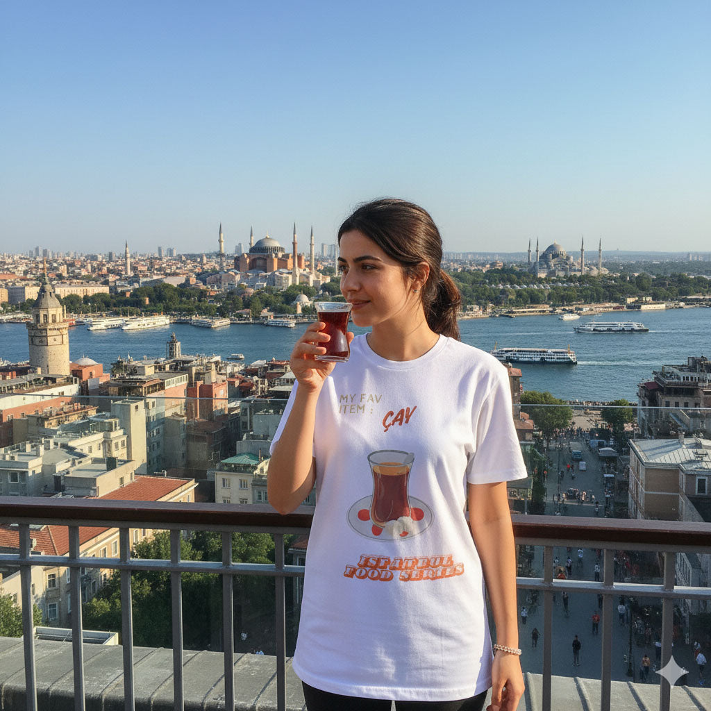 Istanbul Çay Love T-shirt |Traveler vibe