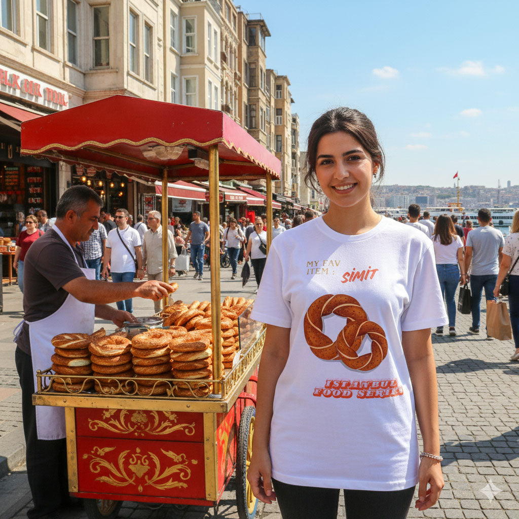 Istanbul Simit Love T-shirt |Traveler vibe